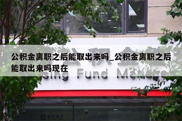 公积金离职之后能取出来吗_公积金离职之后能取出来吗现在